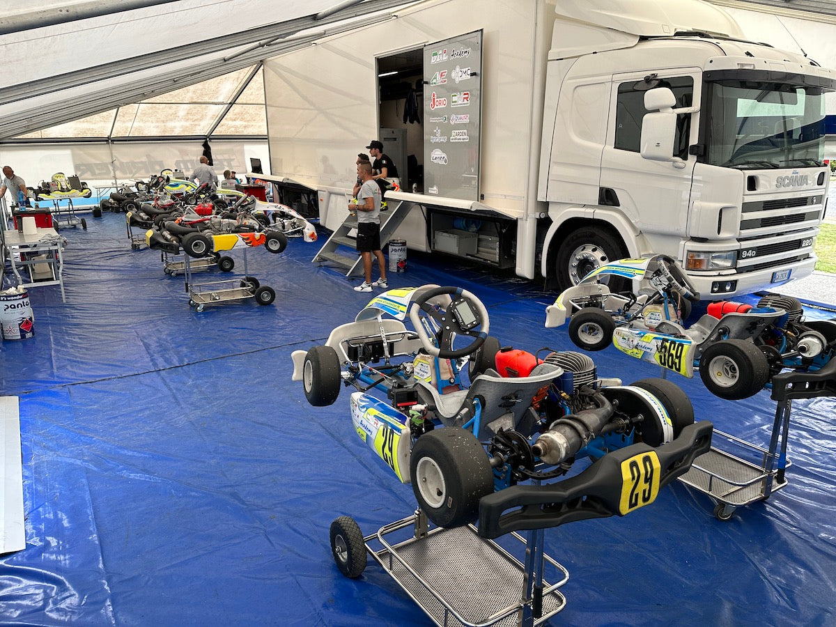 dal academy karting school racing team motorohome logistica