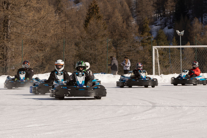 karting school dal academy racing team ice cup pragelato 2023